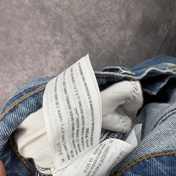 Abercrombie Fitch Jeans Womens 32/14 Reg 90s Baggy Low Rise Med Blue Wash - Picture 6 of 6